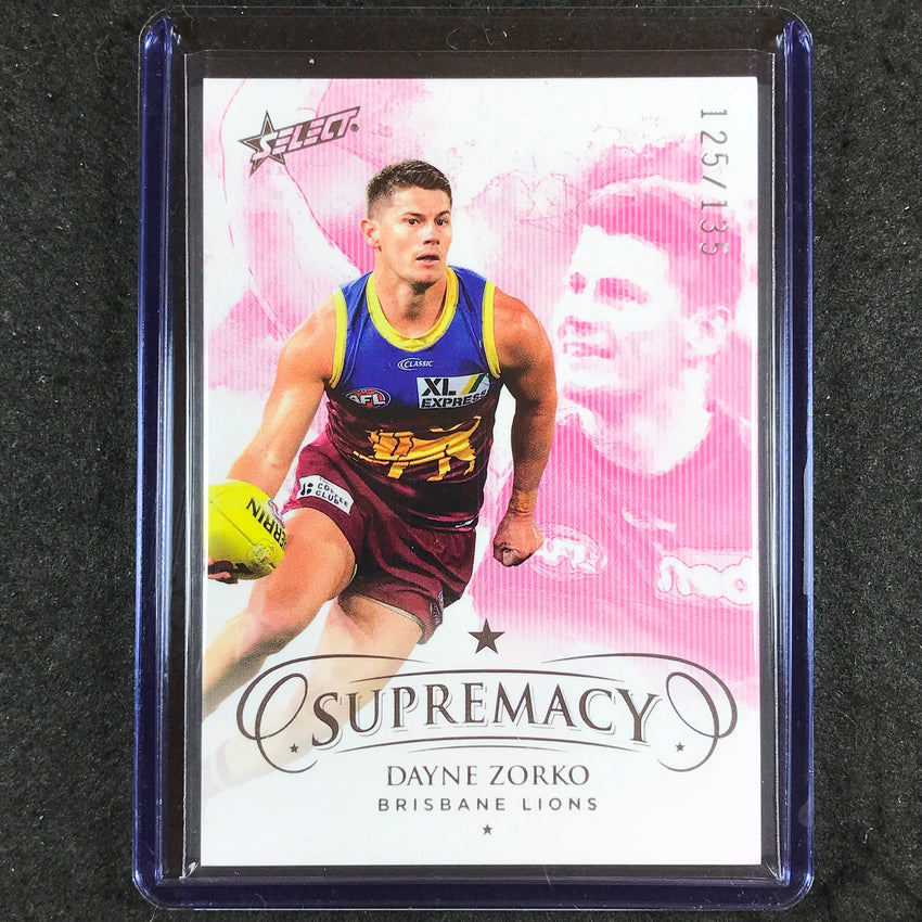 2021 Select AFL Supremacy DAYNE ZORKO Base Silver 125/135 #12