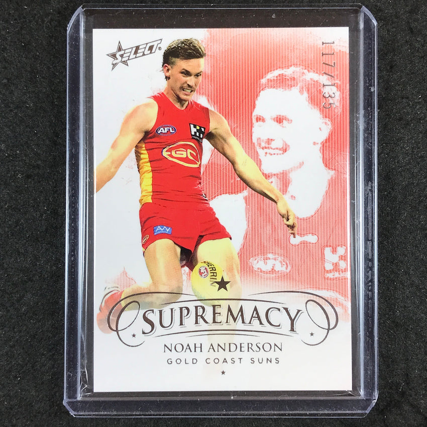 2021 Select AFL Supremacy NOAH ANDERSON Base Silver 117/135 #49
