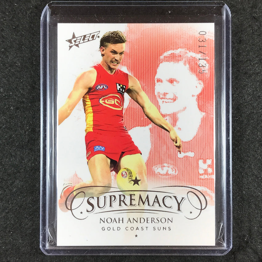 2021 Select AFL Supremacy NOAH ANDERSON Base Silver 031/135 #49