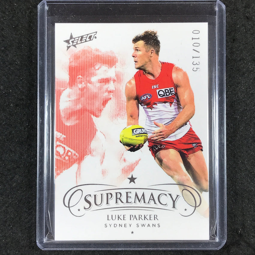 2021 Select AFL Supremacy LUKE PARKER Base Silver 010/135 #95