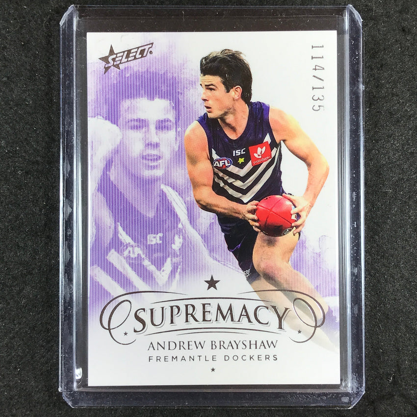 2021 Select AFL Supremacy ANDREW BRAYSHAW Base Silver 114/135 #31