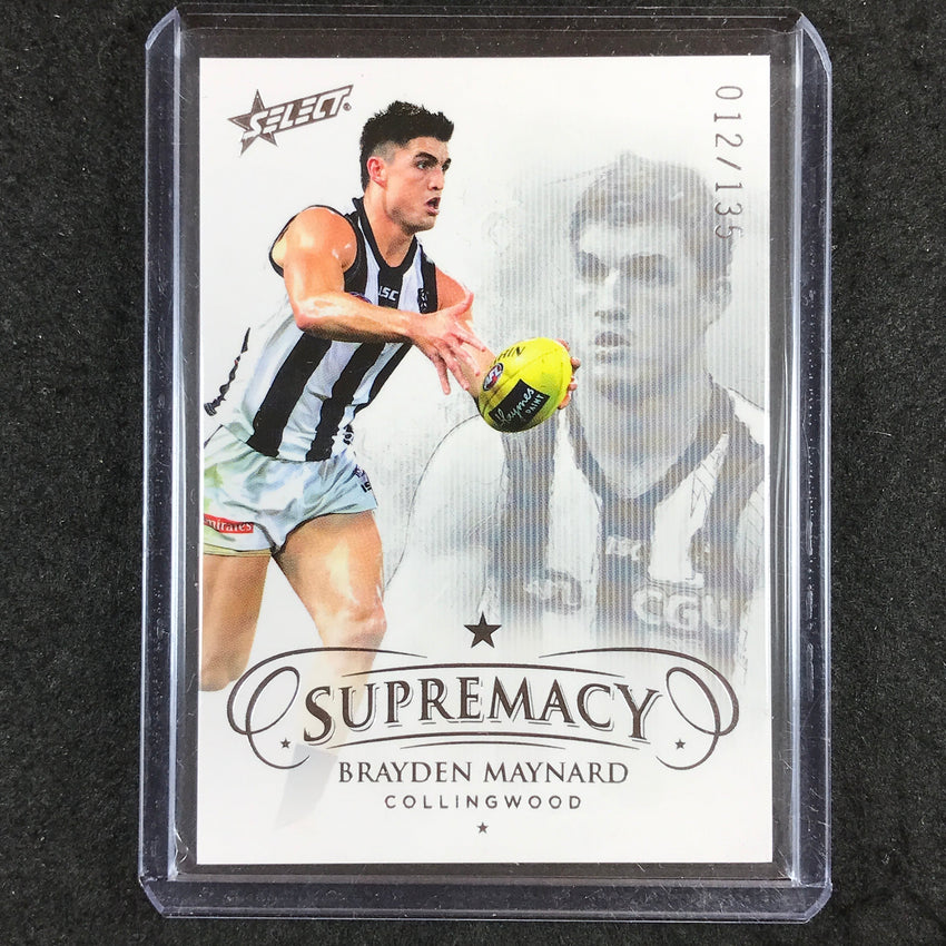 2021 Select AFL Supremacy BRAYDEN MAYNARD Base Silver 012/135 #22