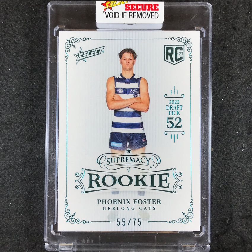 2023 Select AFL Supremacy Rookie PHOENIX FOSTER 2022 Draft Blue 55/75 #RPB52