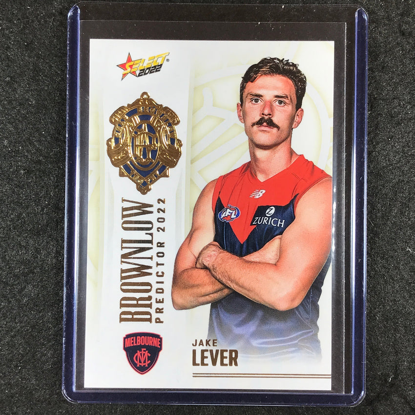 2022 Select AFL Footy Stars JAKE LEVER Brownlow Predictor Gold 130/185 #BPG62
