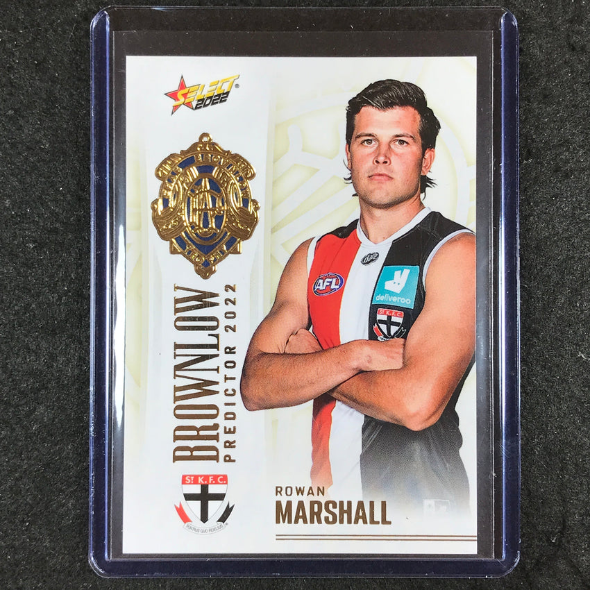 2022 Select AFL Footy Stars ROWAN MARSHALL Brownlow Predictor Gold 182/185 #86