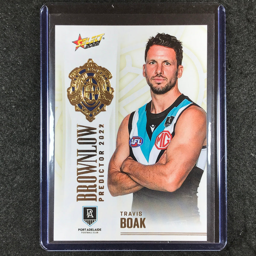 2022 Select AFL Footy Stars TRAVIS BOAK Brownlow Predictor Gold 056/185 #BPG74