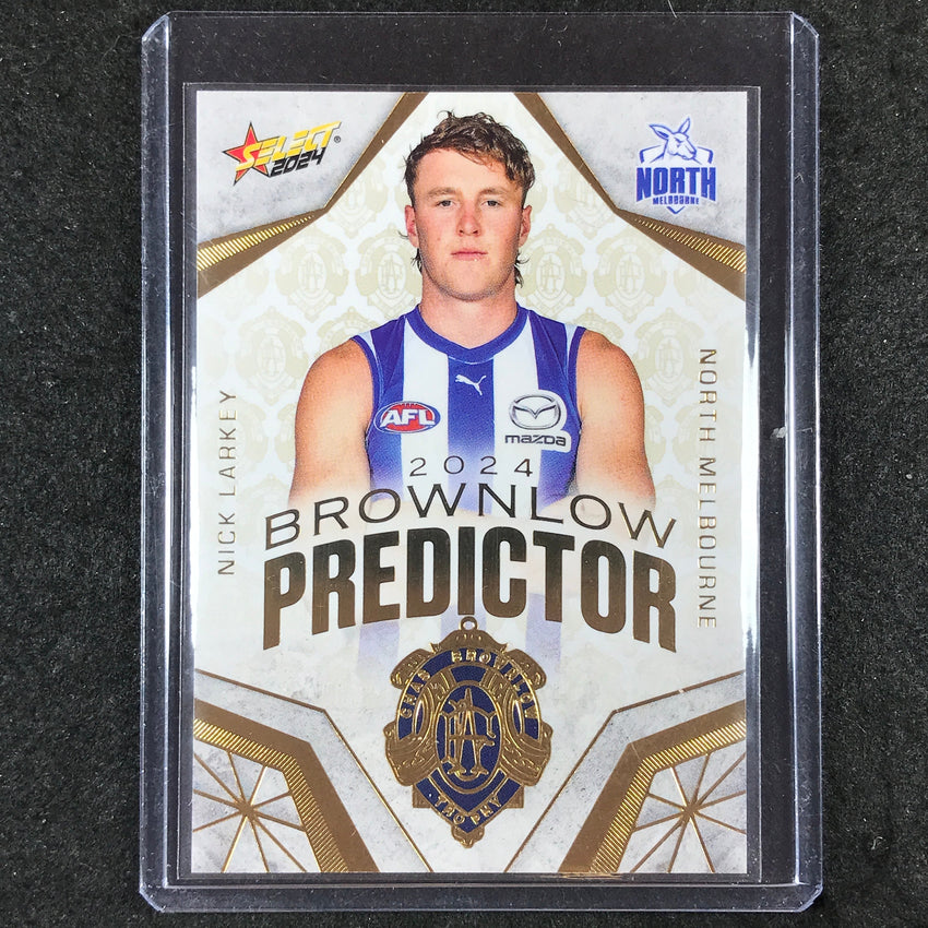 2024 Select AFL Footy Stars NICK LARKEY Brownlow Predictor Gold 095/315 #BPG68