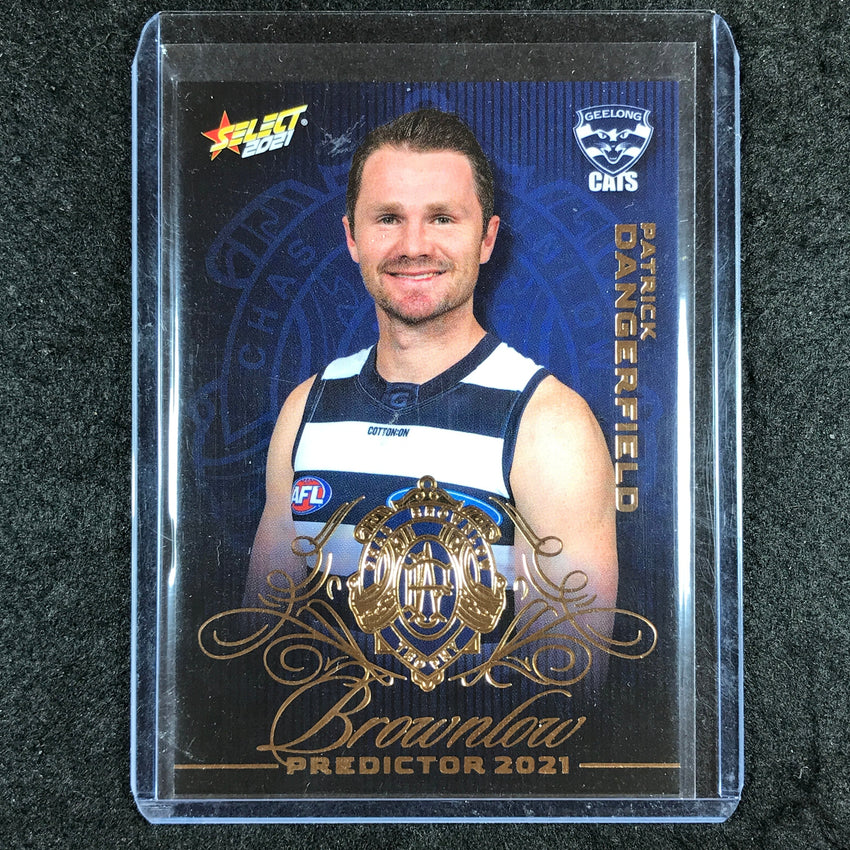 2021 Select Footy Stars PATRICK DANGERFIELD Brownlow Predictor Gold 047/140 #25