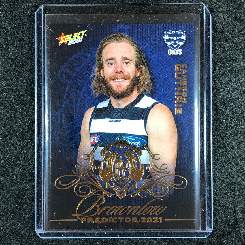 2021 Select AFL Footy Stars CAMERON GUTHRIE Brownlow Predictor Gold 099/140 #27