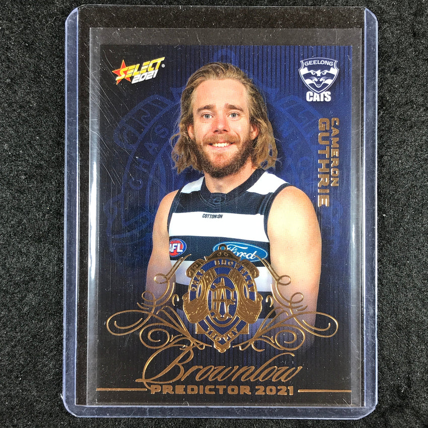 2021 Select AFL Footy Stars CAMERON GUTHRIE Brownlow Predictor Gold 126/140 #27