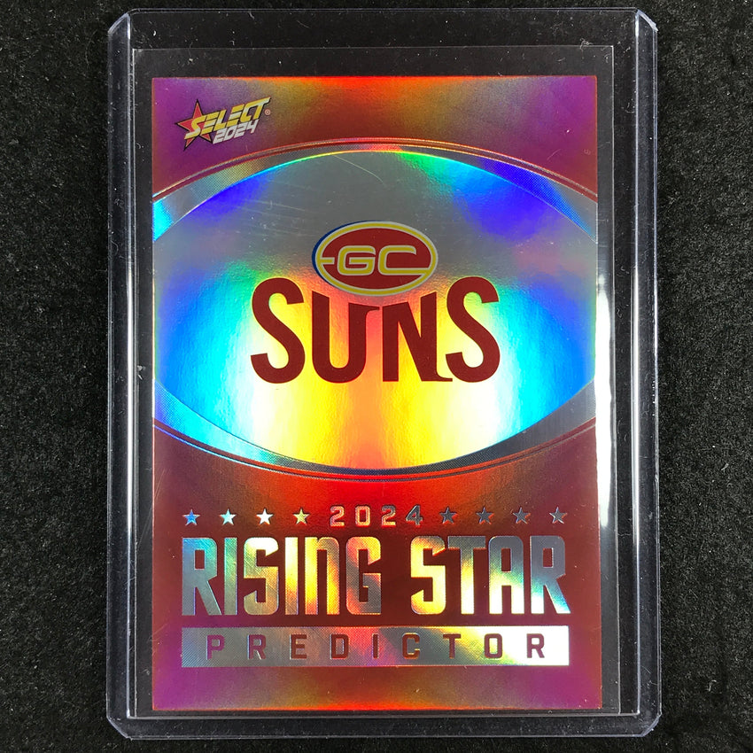 2024 Select AFL Footy Stars GOLD COAST Rising Star Predictor Platinum 36/60 #9