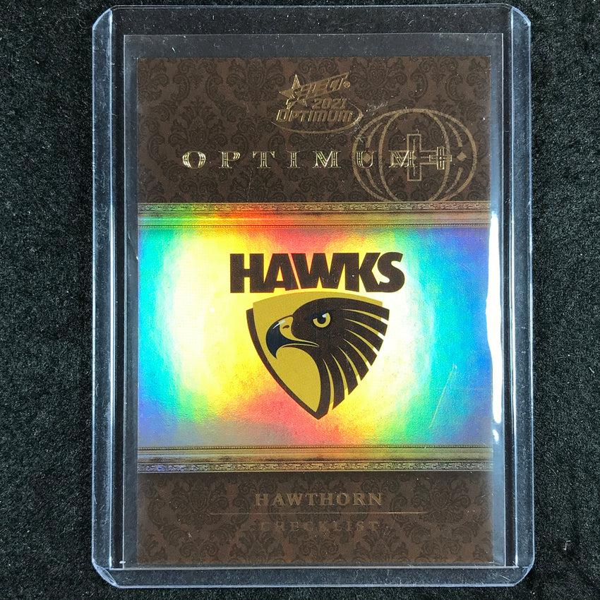 2021 Select AFL Optimum HAWTHORN CHECKLIST Optimum+ Plus Parallel 098/115 #OPP83