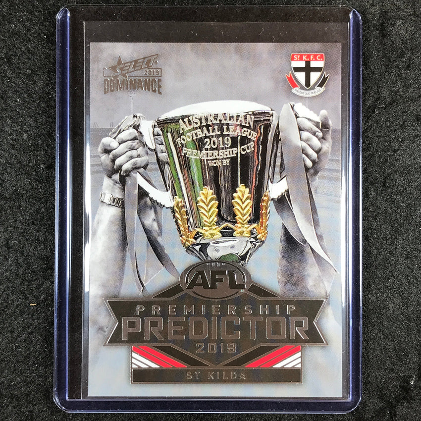 2019 Select AFL Dominance ST. KILDA Premiership Predictor Silver 060/175 #PP30