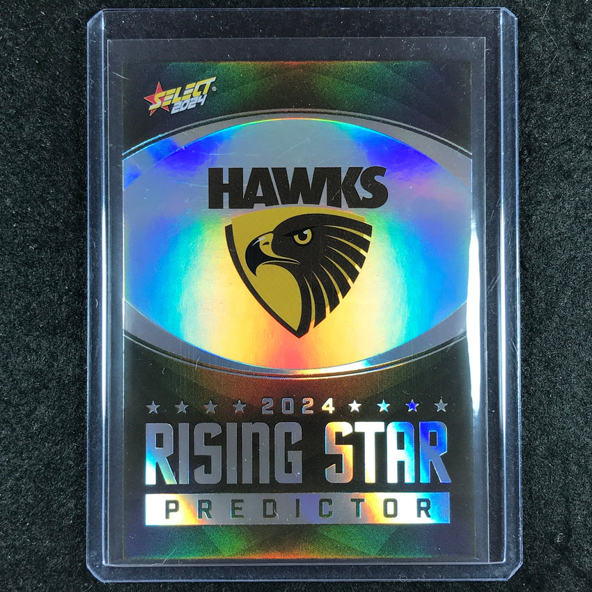 2024 Select AFL Footy Stars HAWTHORN Rising Star Predictor Platinum 33/60 #10