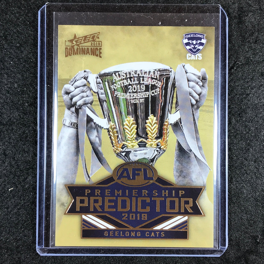 2019 Select AFL Dominance GEELONG CATS Premiership Predictor Gold 033/175 #PP13