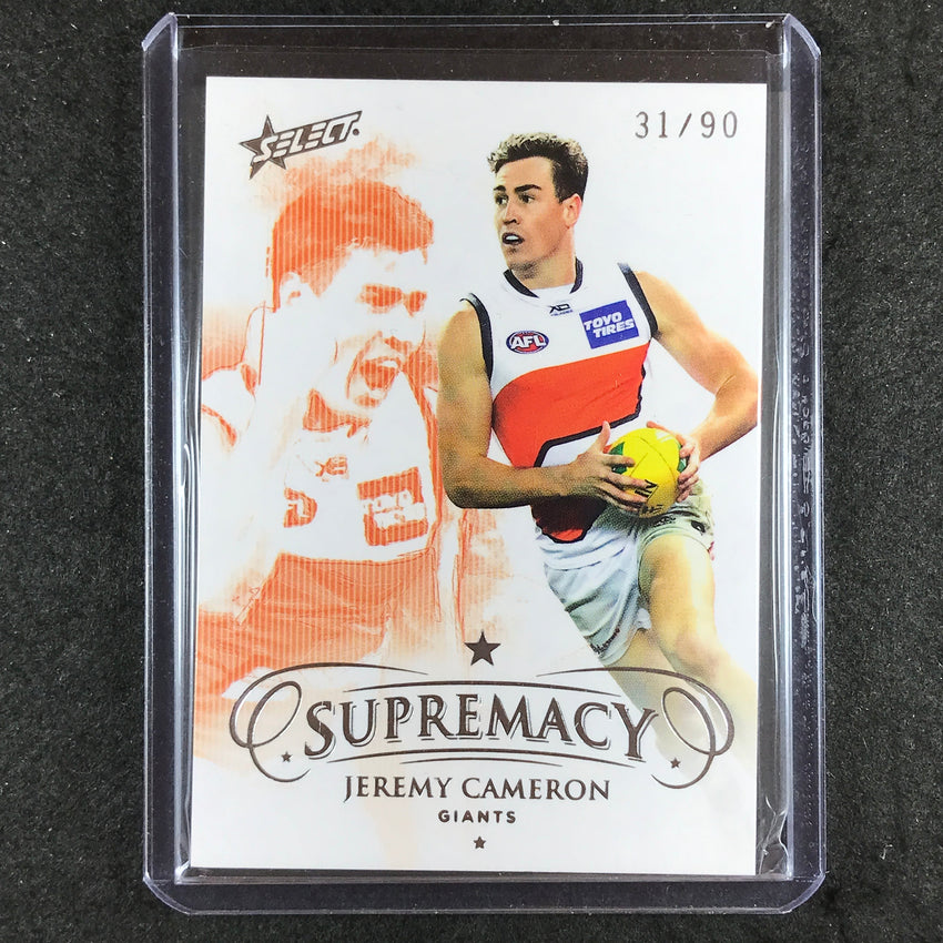2019 Select AFL Supremacy JEREMY CAMERON Base Silver 31/90 #43