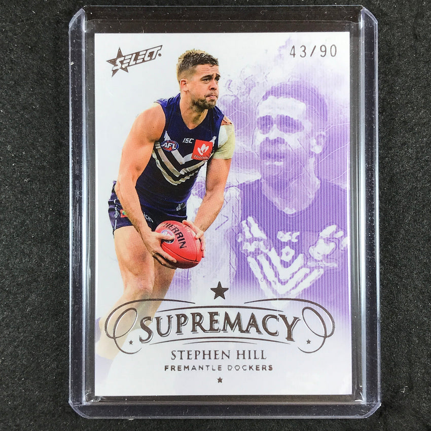 2019 Select AFL Supremacy STEPHEN HILL Base Silver 43/90 #33