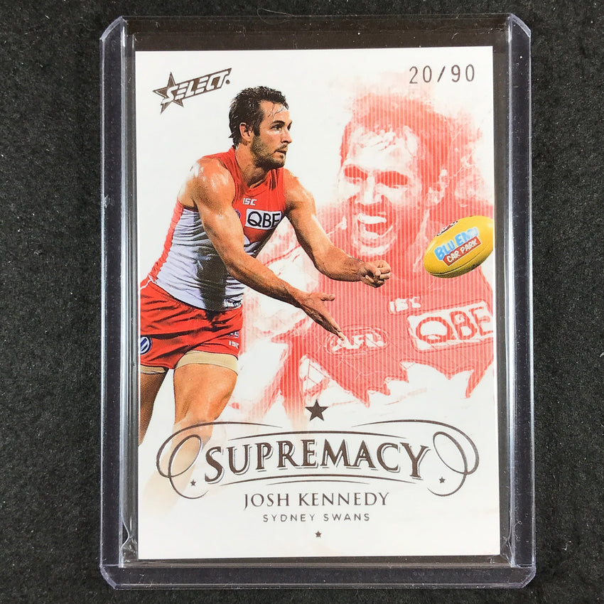 2019 Select AFL Supremacy JOSH KENNEDY (SYD) Base Silver 20/90 #93