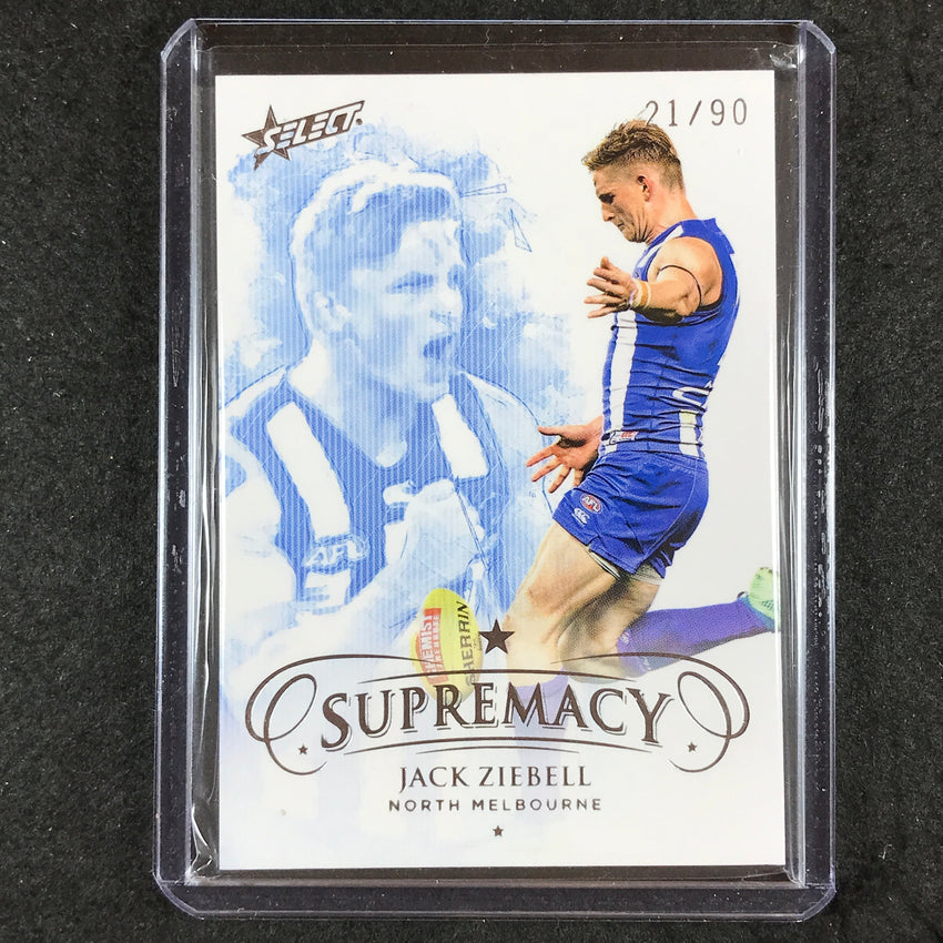 2019 Select AFL Supremacy JACK ZIEBELL Base Silver 21/90 #72