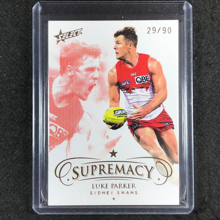 2021 Select AFL Supremacy LUKE PARKER Base Gold 29/90 #95