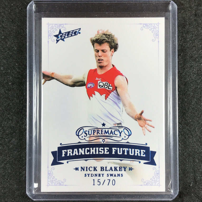 2021 Select AFL Supremacy NICK BLAKEY Franchise Future 15/70 #FF31