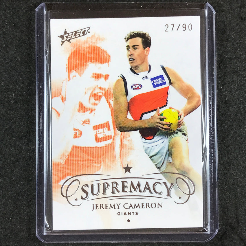 2019 Select AFL Supremacy JEREMY CAMERON Base Silver 27/90 #43