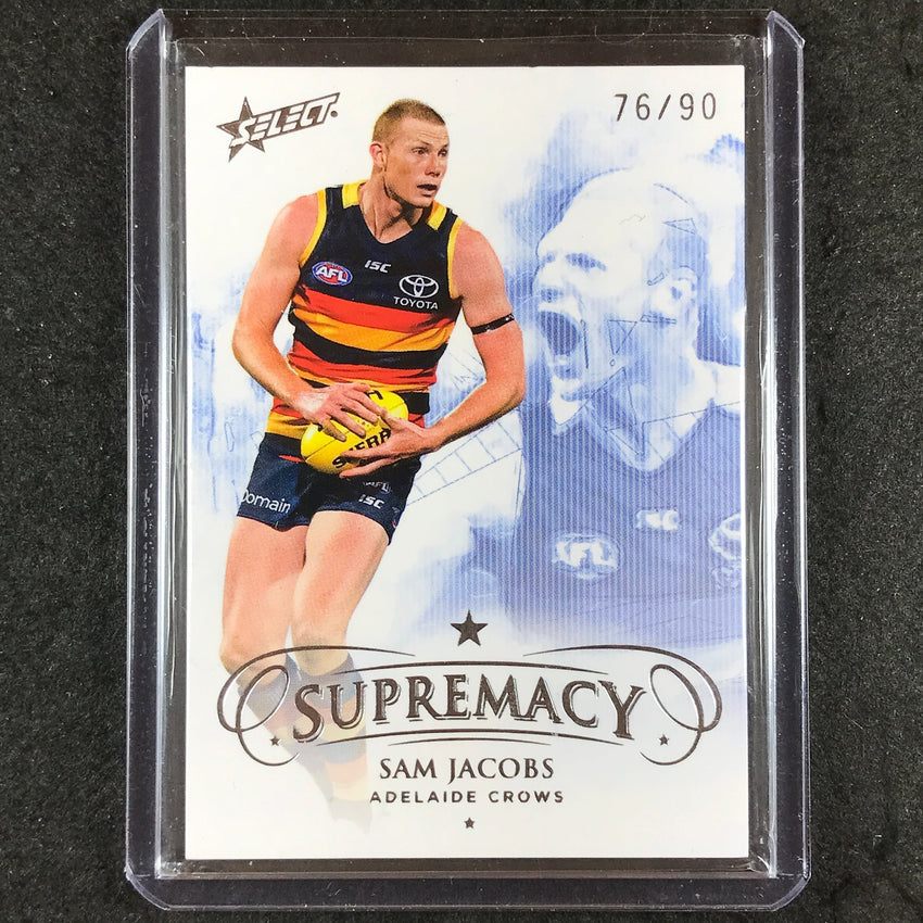 2019 Select AFL Supremacy SAM JACOBS Base Silver 76/90 #3