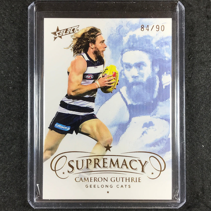 2021 Select AFL Supremacy CAMERON GUTHRIE Base Gold 84/90 #39