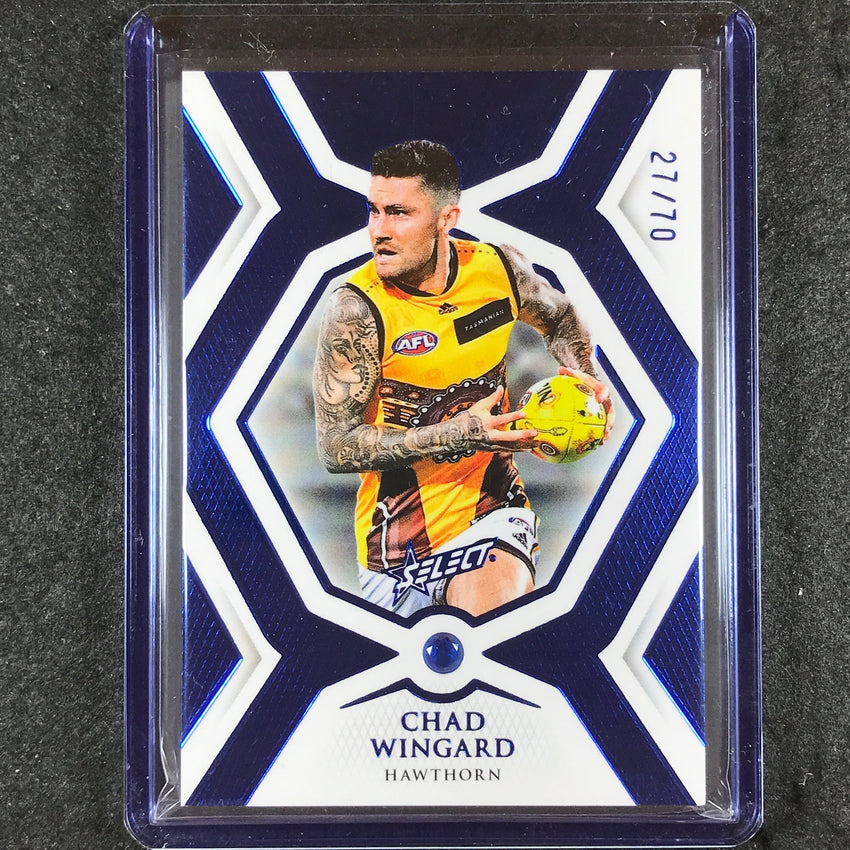 2023 Select AFL Gem CHAD WINGARD Base Sapphire Gem Series 27/70 #GS39
