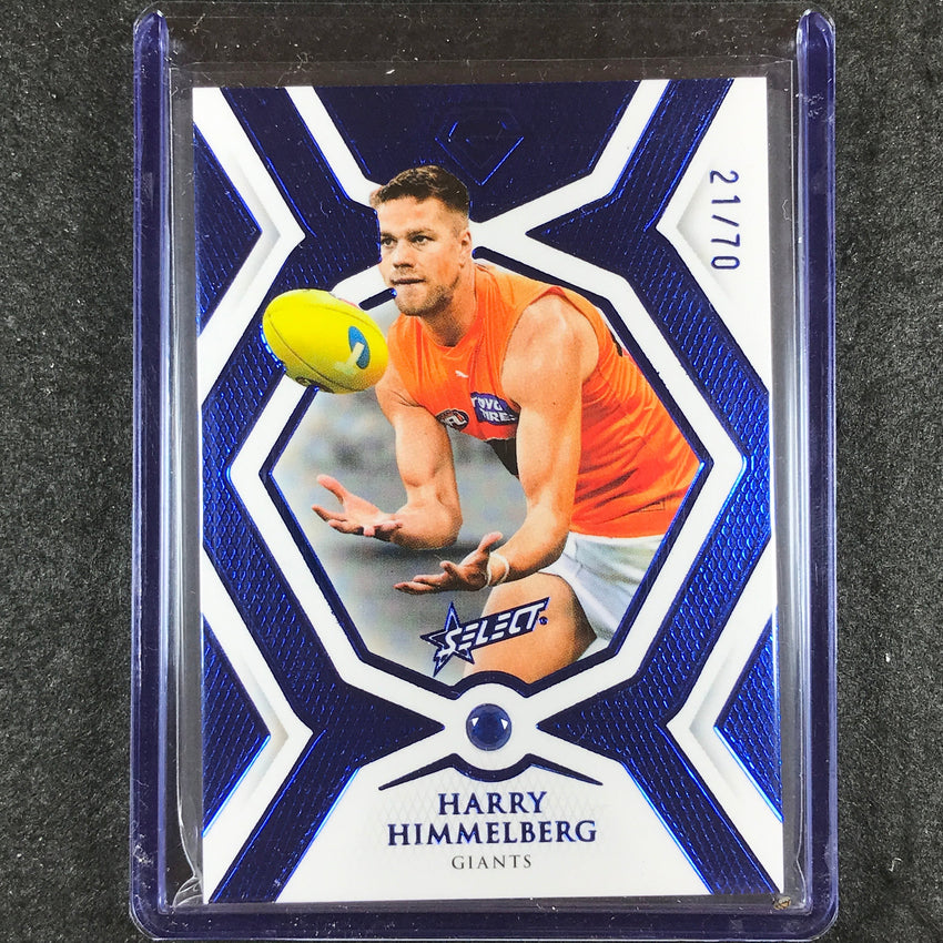 2023 Select AFL Gem HARRY HIMMELBERG Base Sapphire Gem Series 21/70 #GS30