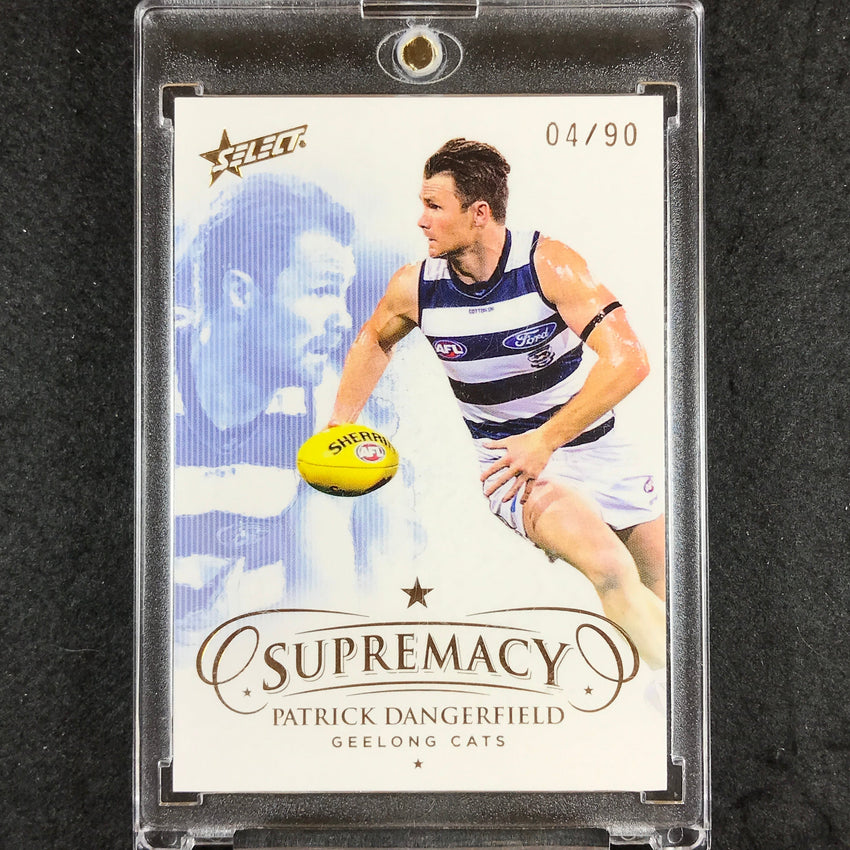 2021 Select AFL Supremacy PATRICK DANGERFIELD Base Gold 04/90 #37