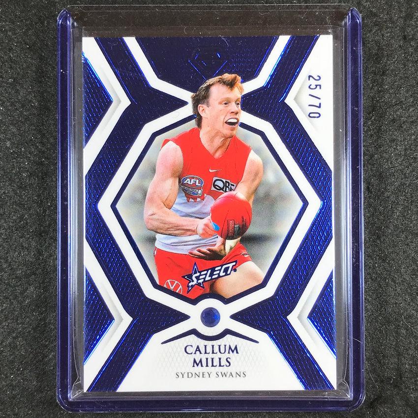 2023 Select AFL Gem CALLUM MILLS Base Sapphire Gem Series 25/70 #GS62