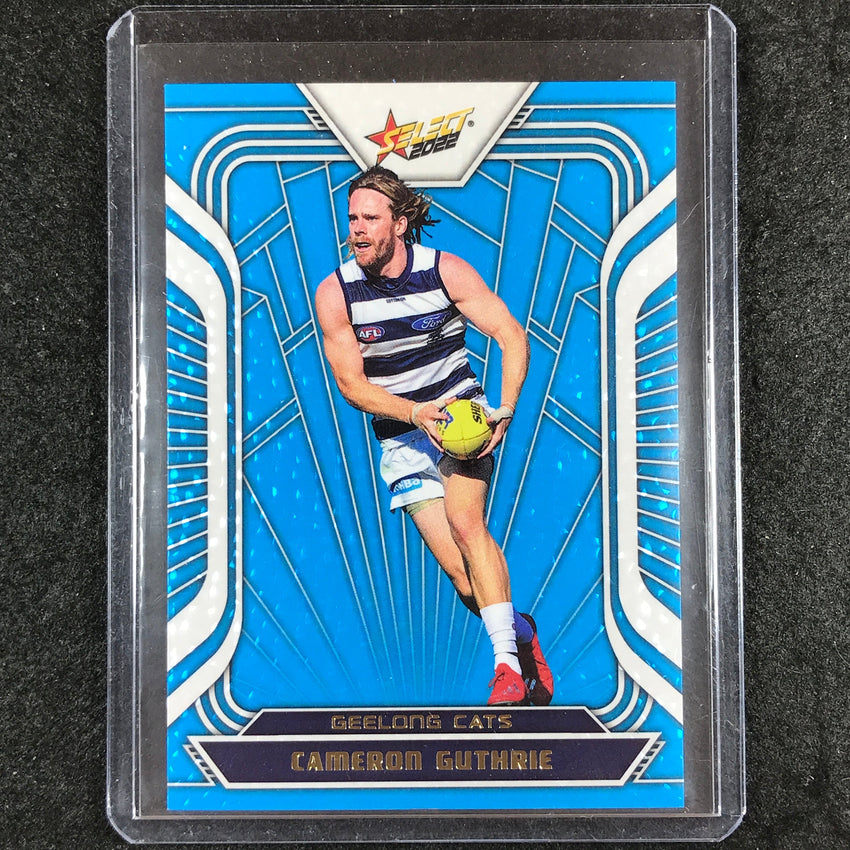 2022 Select AFL Footy Stars CAMERON GUTHRIE Fractured Arctic Blue 001/190 #FB77