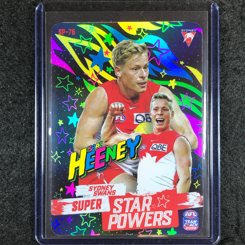 2022 Teamcoach AFL ISAAC HEENEY Super Star Powers Neon #SP-76