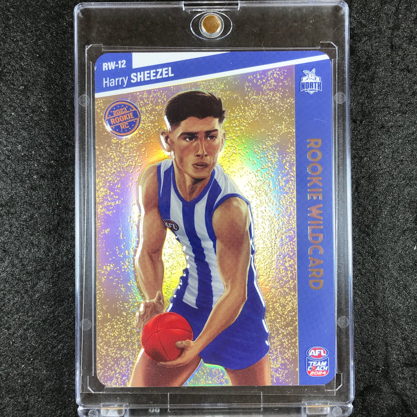 2024 Teamcoach AFL HARRY SHEEZEL Rookie Wildcard Gold #RW-12