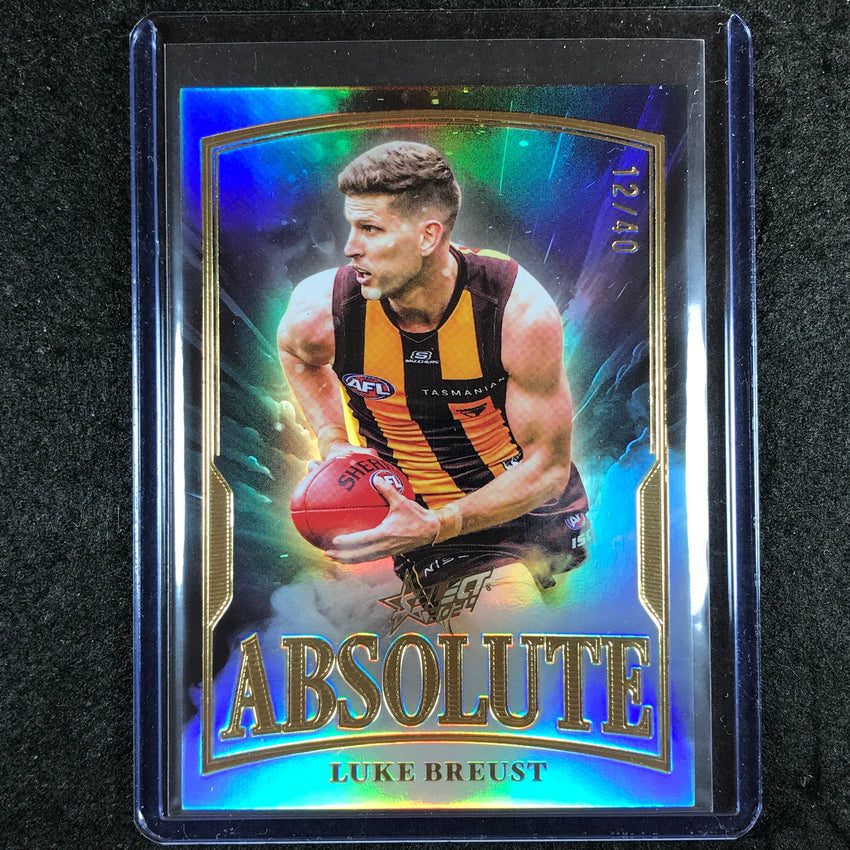 2024 Select AFL Footy Stars LUKE BREUST Absolute Black 12/40 #AB10