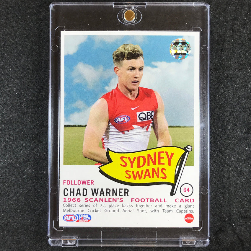 2024 Teamcoach AFL CHAD WARNER Scanlens Retro #64