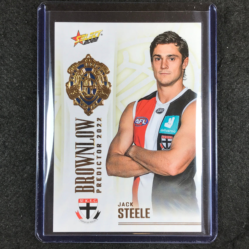 2022 Select AFL Footy Stars JACK STEELE Brownlow Predictor Gold 070/185 #BPG89