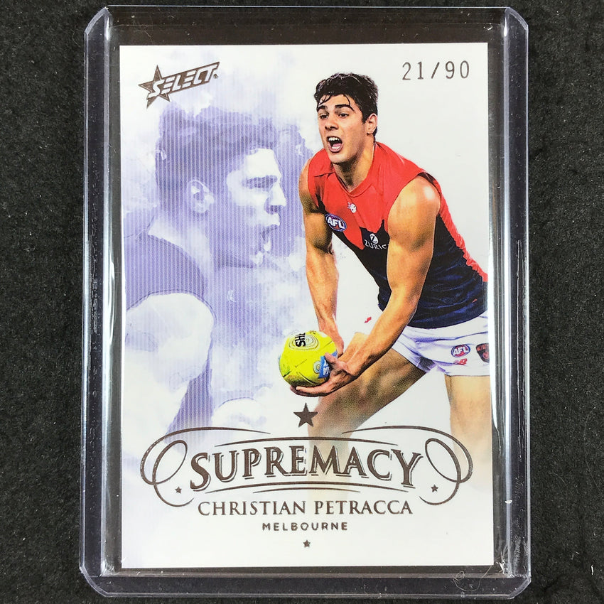2019 Select AFL Supremacy CHRISTIAN PETRACCA Base Silver 21/90 #65