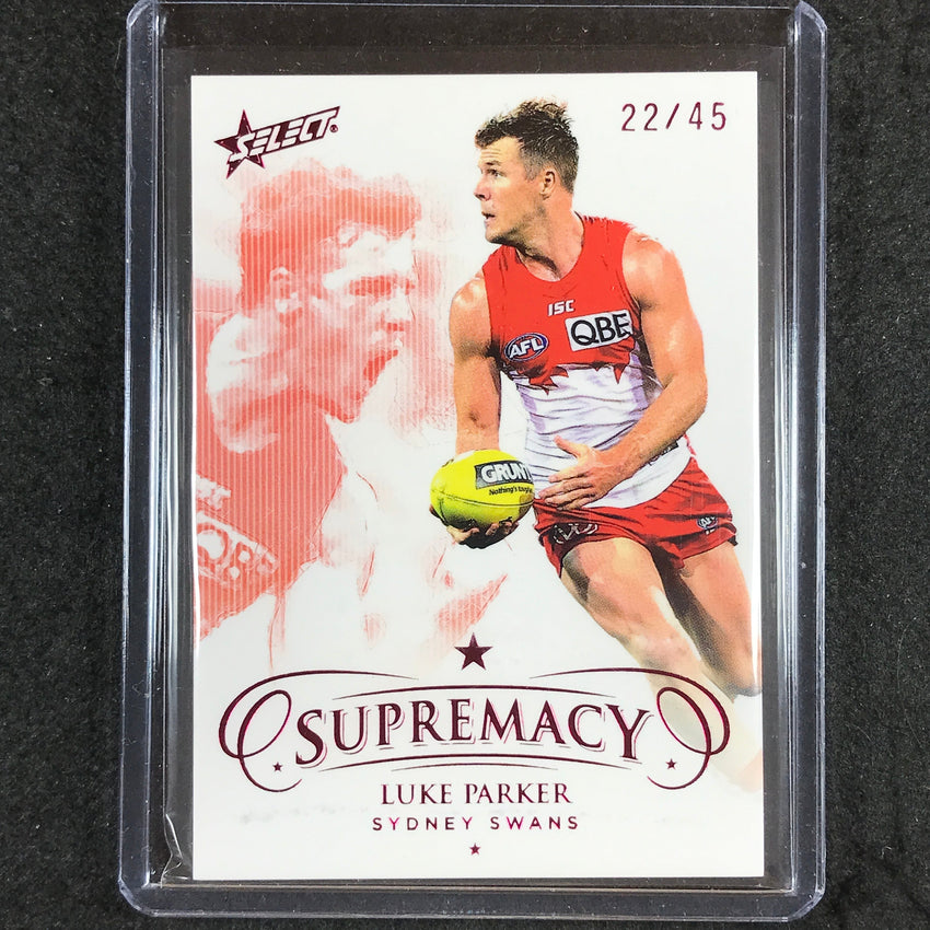 2021 Select AFL Supremacy LUKE PARKER Base Red 22/45 #95