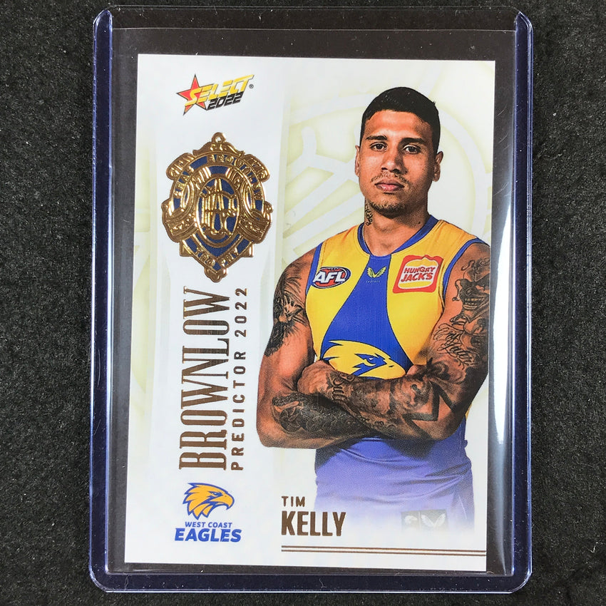 2022 Select AFL Footy Stars TIM KELLY Brownlow Predictor Gold 125/185 #BPG100