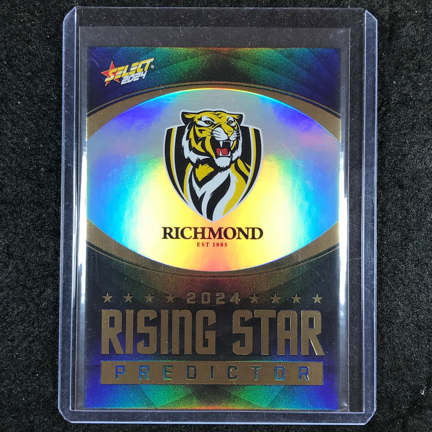 2024 Select Footy Stars RICHMOND TIGERS Rising Star Predictor Gold 081/315 #14