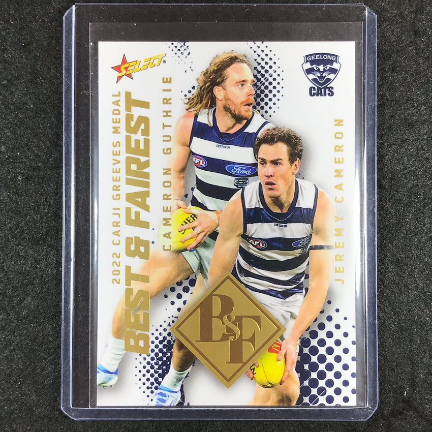 2023 Select AFL CAMERON GUTHRIE JEREMY CAMERON Best & Fairest 149/205 #BF7