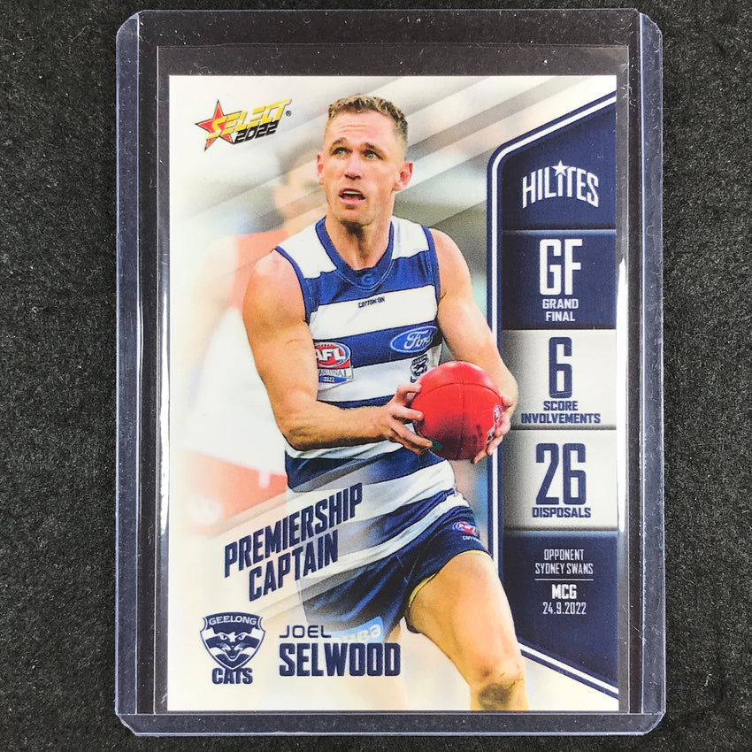 2022 Select AFL JOEL SELWOOD Hilites Premiership Captain 233/639 #SH-GF1