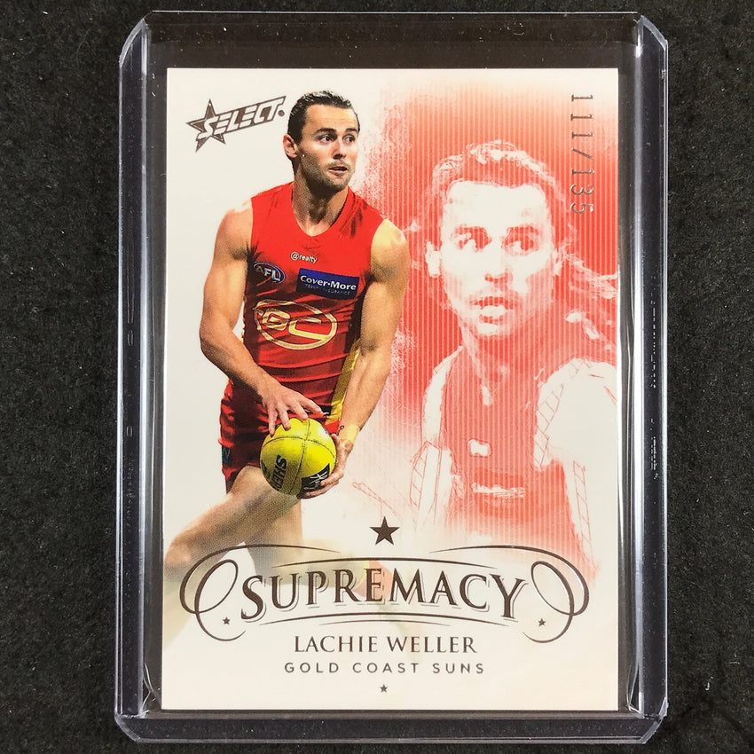 2021 Select AFL Supremacy LACHIE WELLER Base Silver 111/135 #53