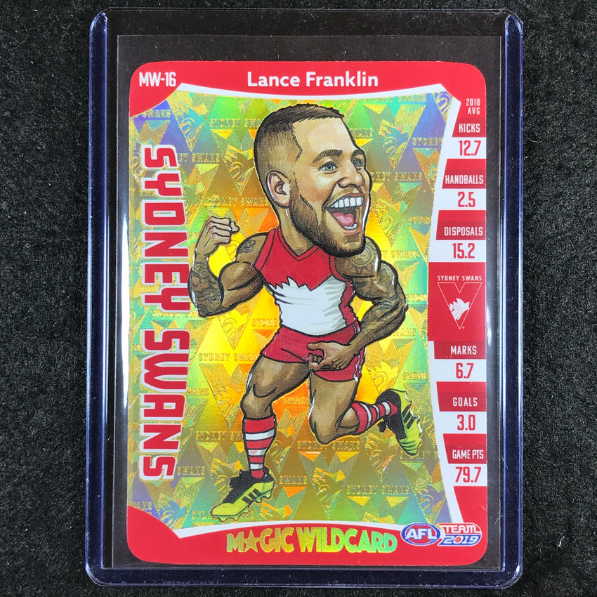 2019 Teamcoach AFL LANCE FRANKLIN Magic Wildcard Gold #MW-16