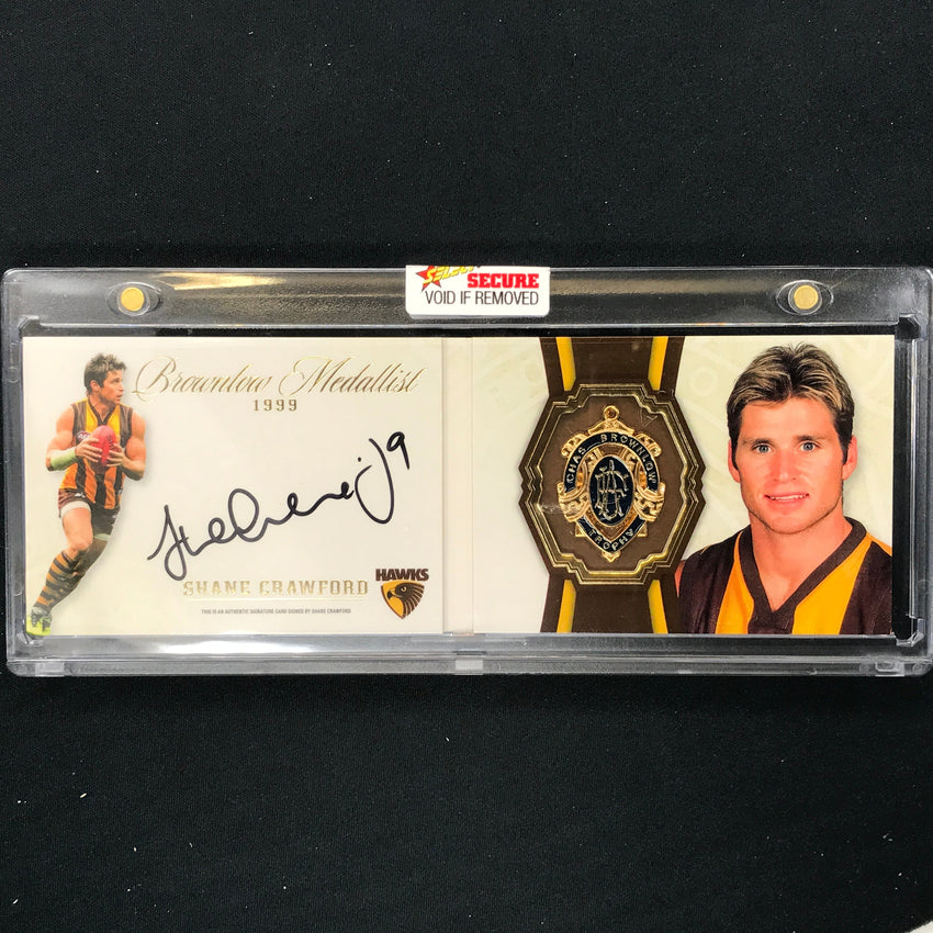 2024 Select AFL Brownlow Medallist SHANE CRAWFORD 1996 Signature Booklet 149/150