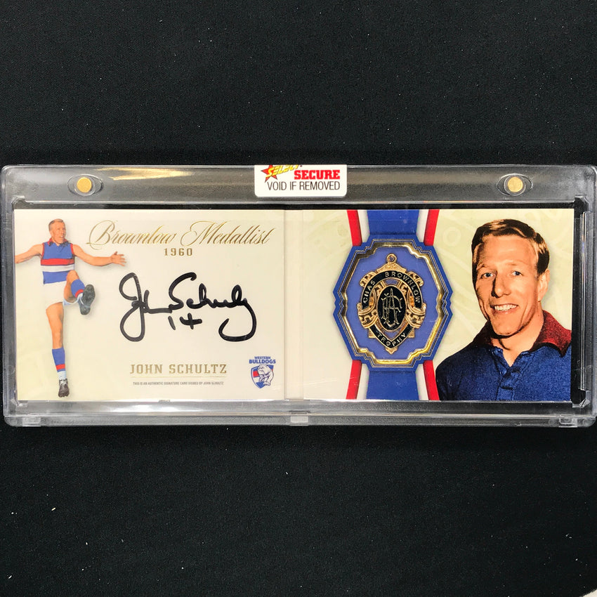 2024 Select AFL Brownlow Medallist JOHN SCHULTZ 1960 Signature Booklet 086/150