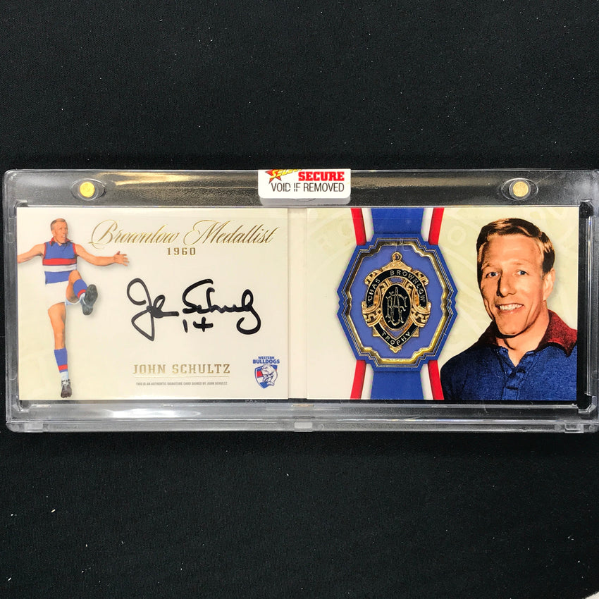 2024 Select AFL Brownlow Medallist JOHN SCHULTZ 1960 Signature Booklet 065/150