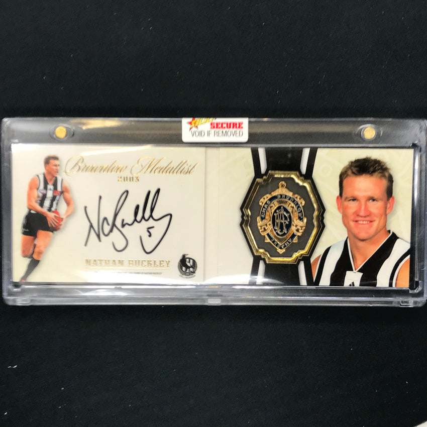 2024 Select AFL Brownlow Medallist NATHAN BUCKLEY 2003 Signature Booklet 022/150